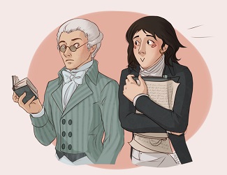 Robespierre et Saint-Just, par mbyak